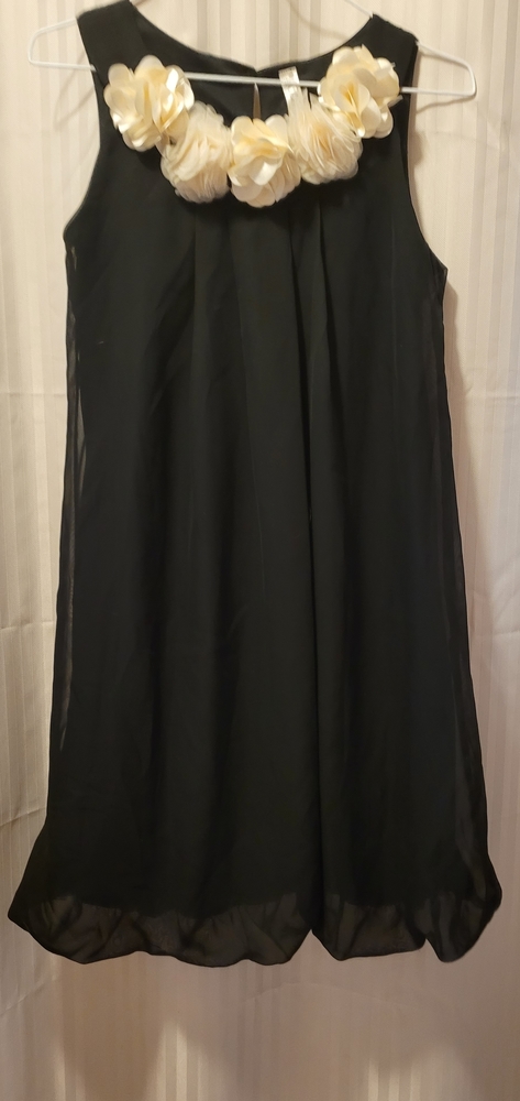 Cherokee Girls Dress with floral embellishment